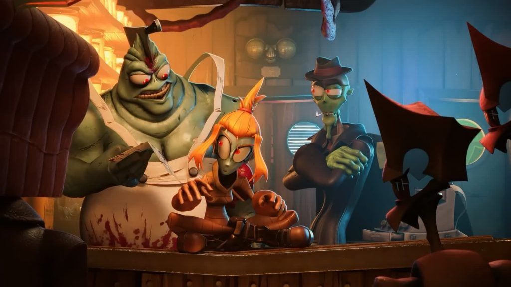 Bar meeting Characters gather in a bar planning their next move in The Gaslight District.