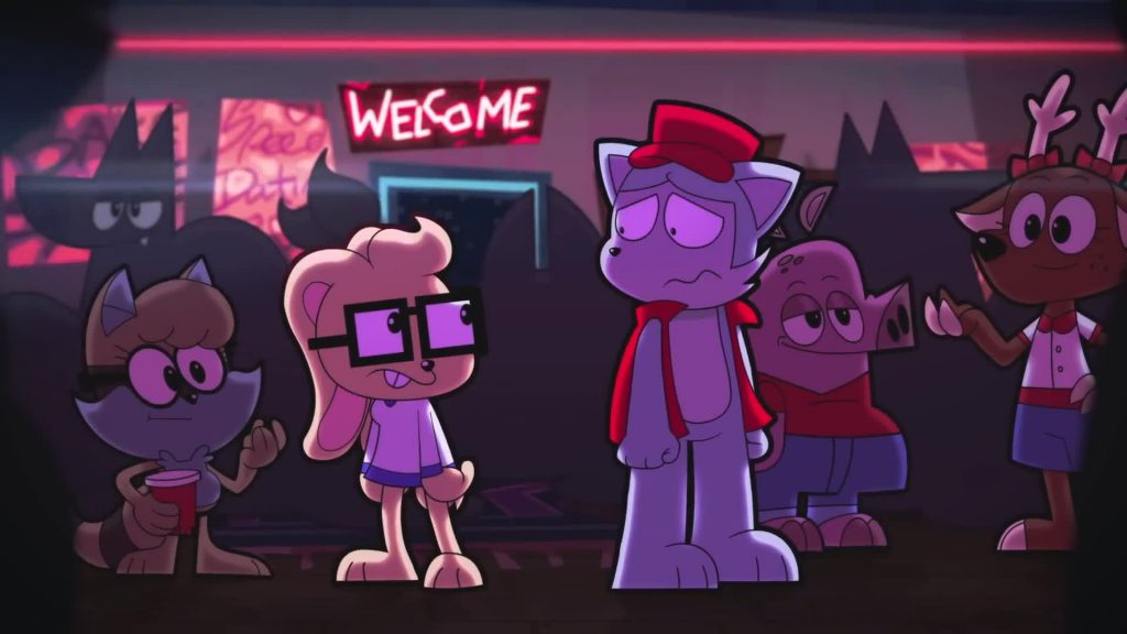 Clay looking uncomfortable at the party — Catching Up