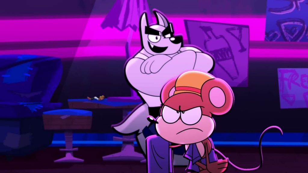 Roy standing in front of the bouncer — Catching Up