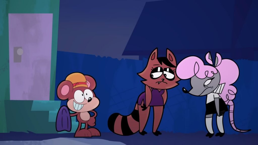 Snazzy Jacobs, Jessica Jacobs, and Roy outside the club — Catching Up
