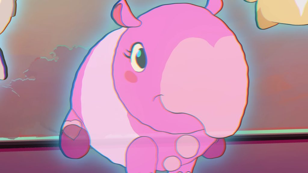 Space Tapir close-up under soft neon light — Knights of Guinevere