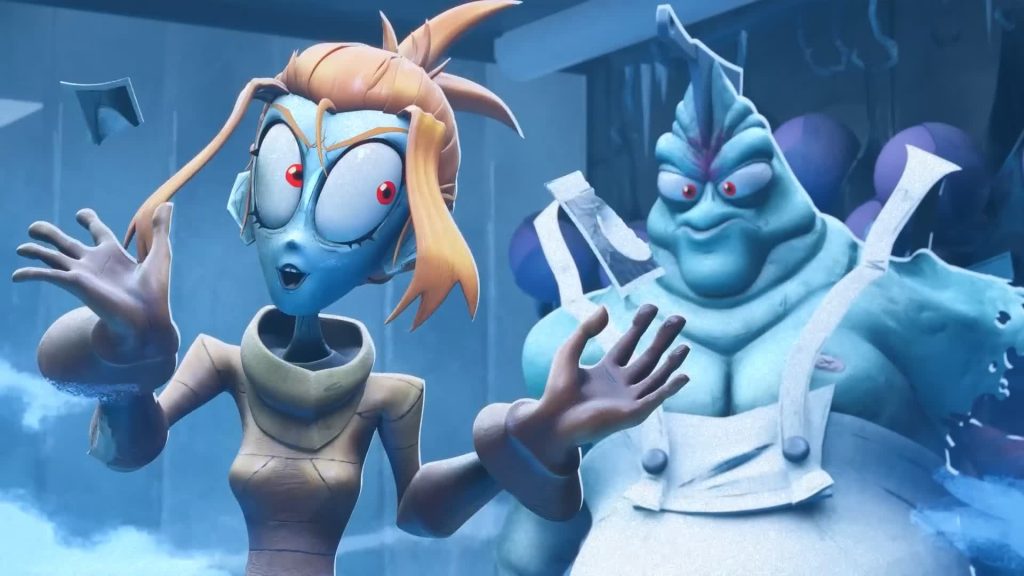 Melancholy Hill and Ken in cold room Melancholy Hill gestures nervously beside Ken the Butcher in a freezer room — The Gaslight District