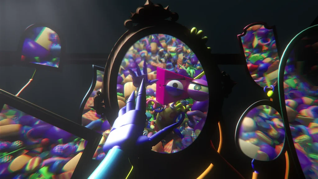 Dramatic moment inside the virtual circus arena